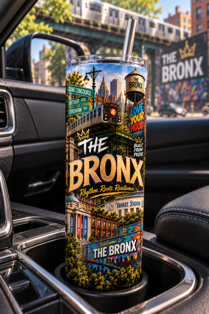Bronx Rep Yo' City 20 oz Tumbler | Insulated Travel Tumbler