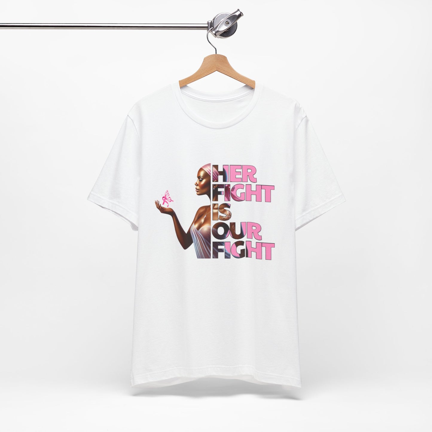 Breast Cancer Awareness - Her Fight Is Our Fight Graphic Tee