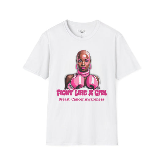 Breast Cancer Awareness  "Fight Like A Girl" Graphic Tee