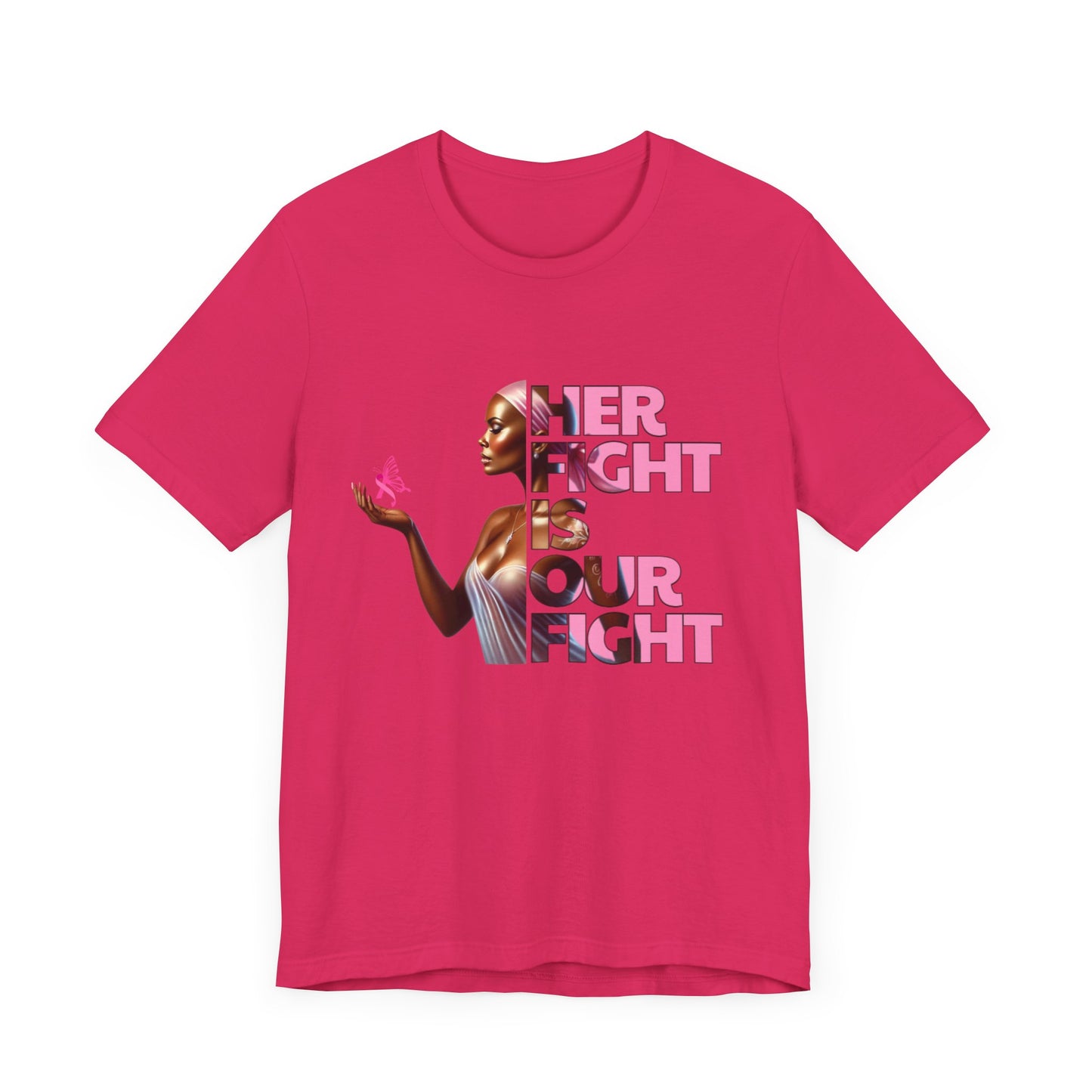 Breast Cancer Awareness - Her Fight Is Our Fight Graphic Tee