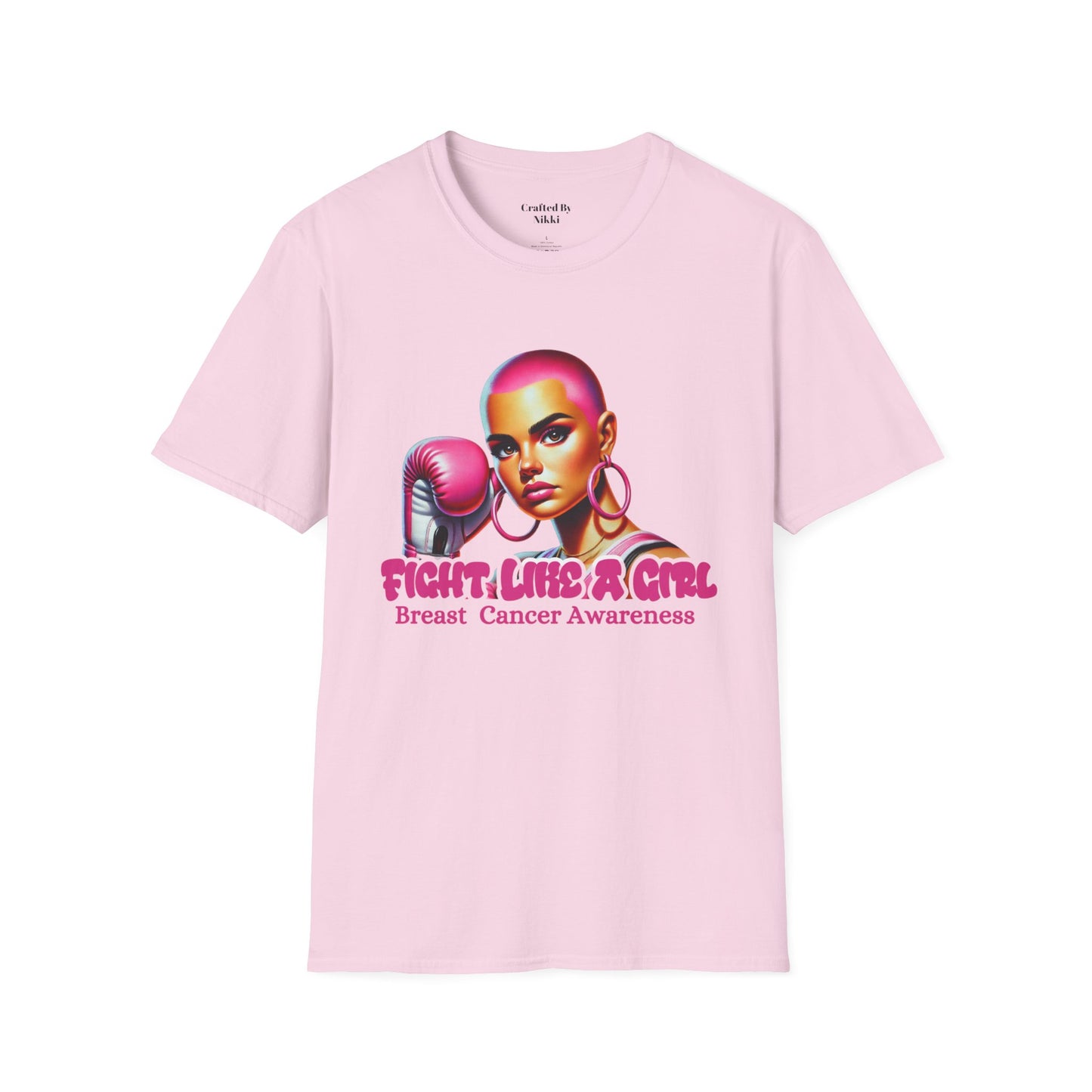 Breast Cancer Awareness  "Fight Like A Girl" Graphic Tee