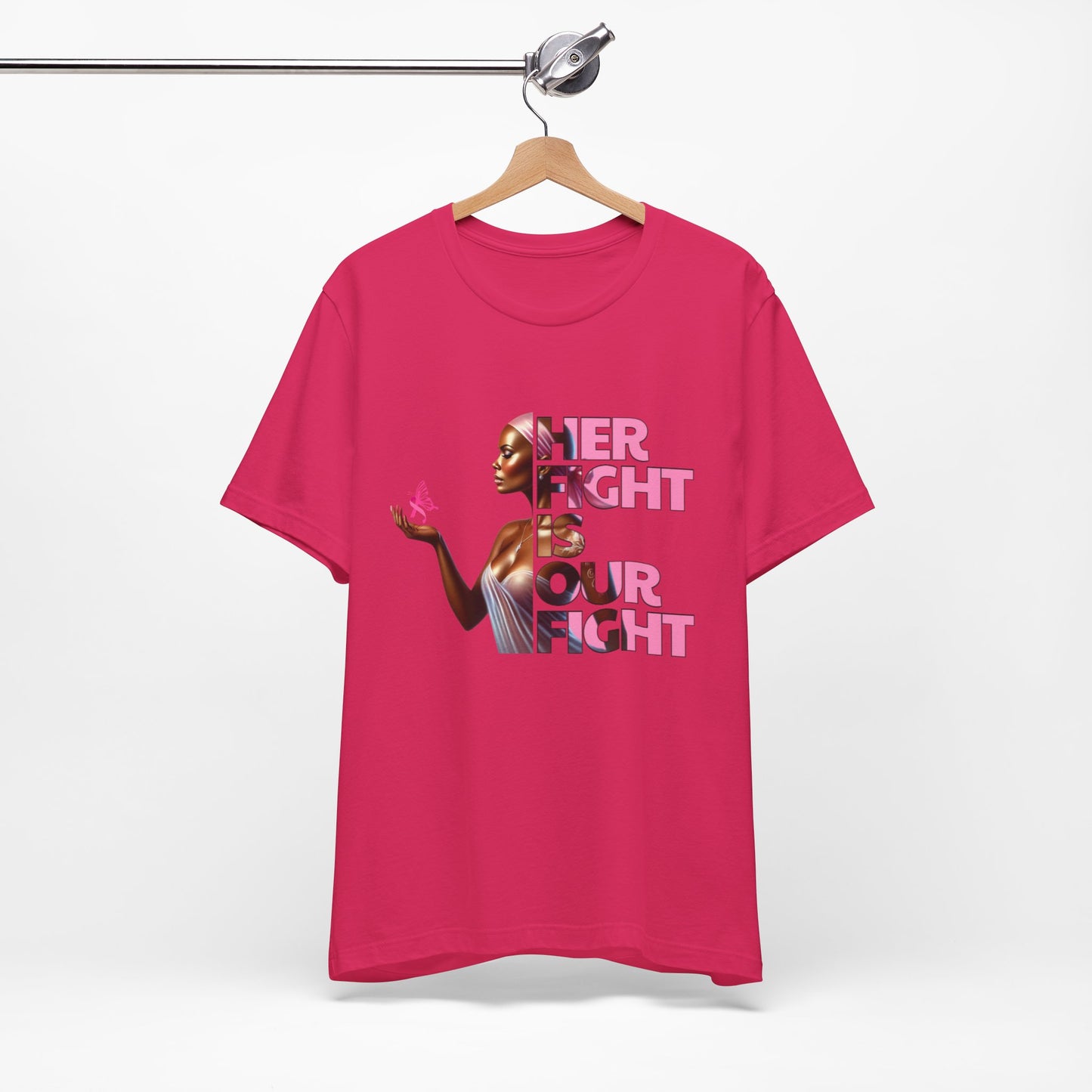 Breast Cancer Awareness - Her Fight Is Our Fight Graphic Tee