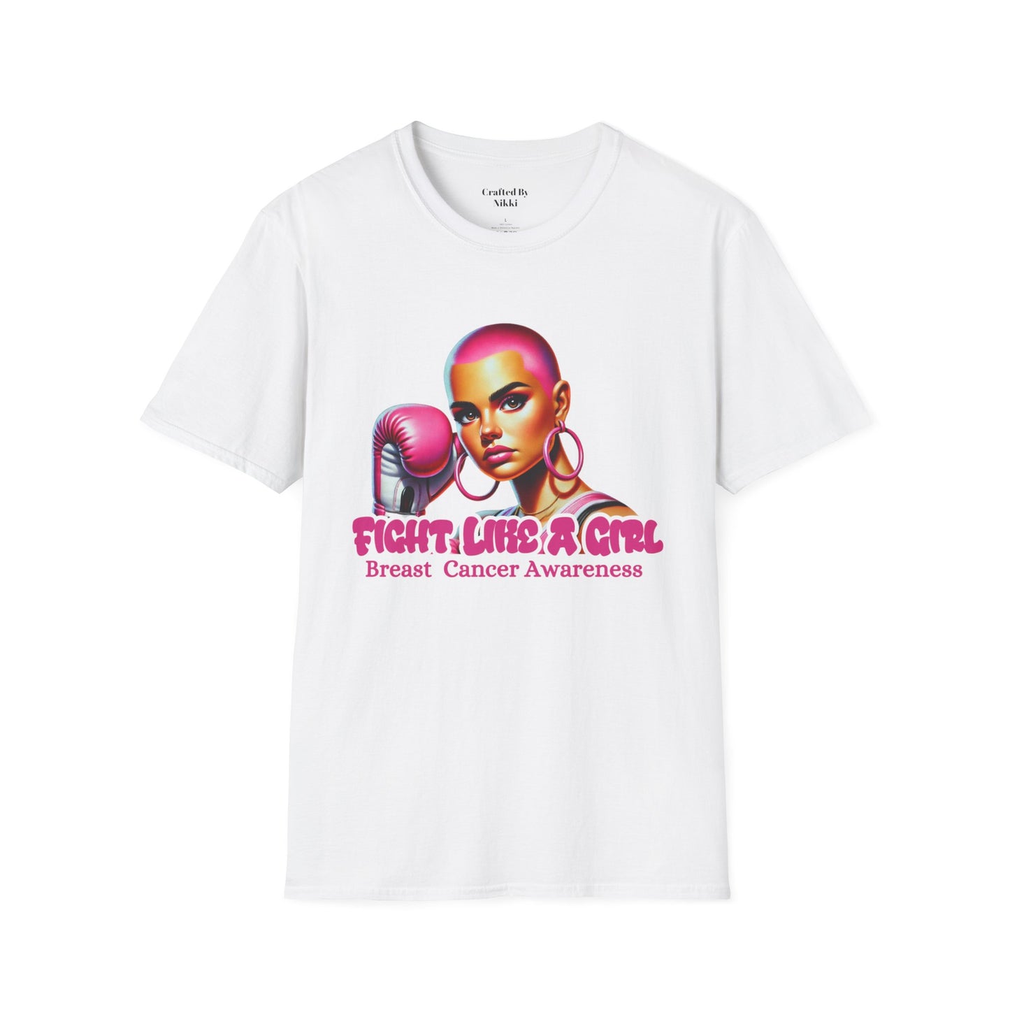 Breast Cancer Awareness  "Fight Like A Girl" Graphic Tee