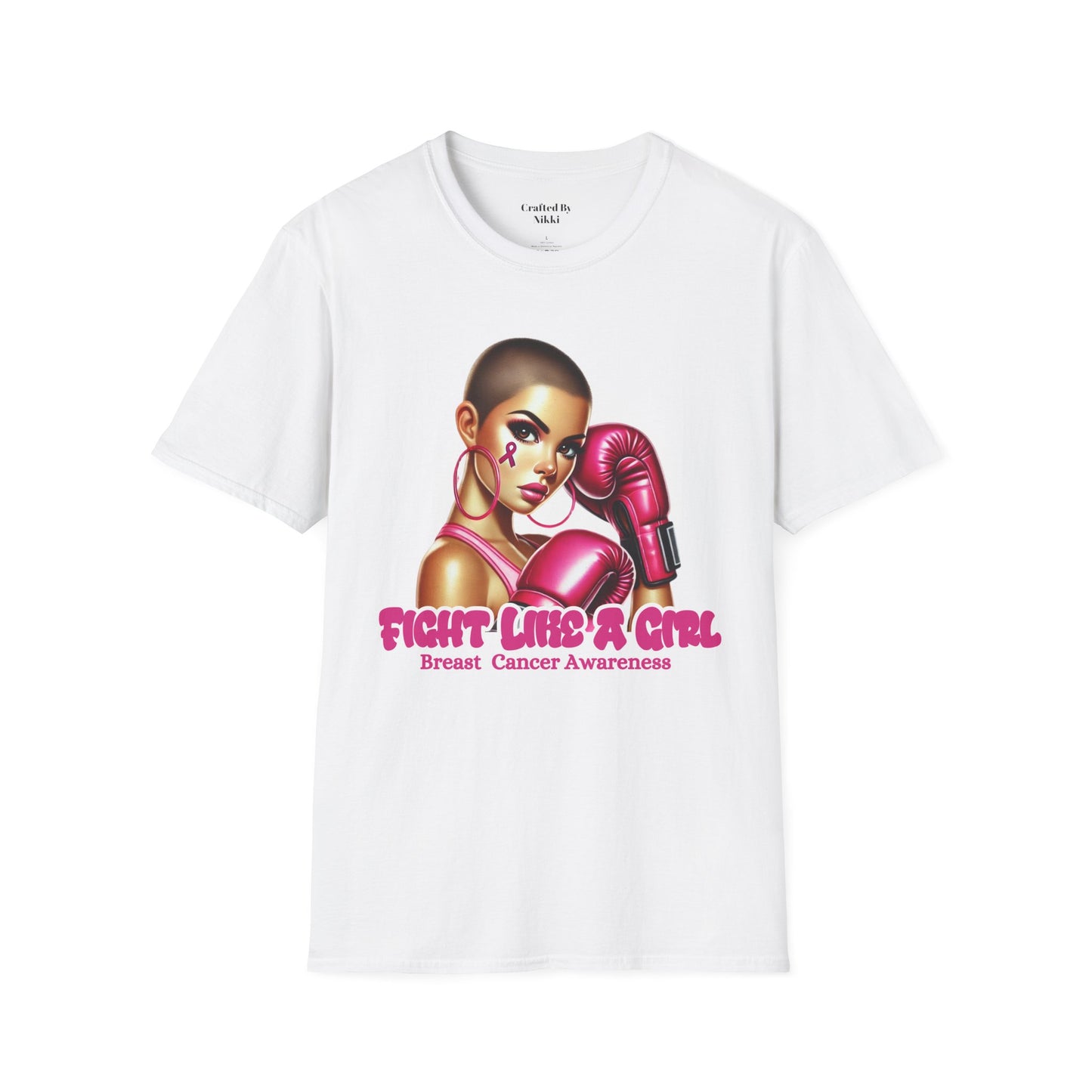 Breast Cancer Awareness  "Fight Like A Girl" Graphic Tee