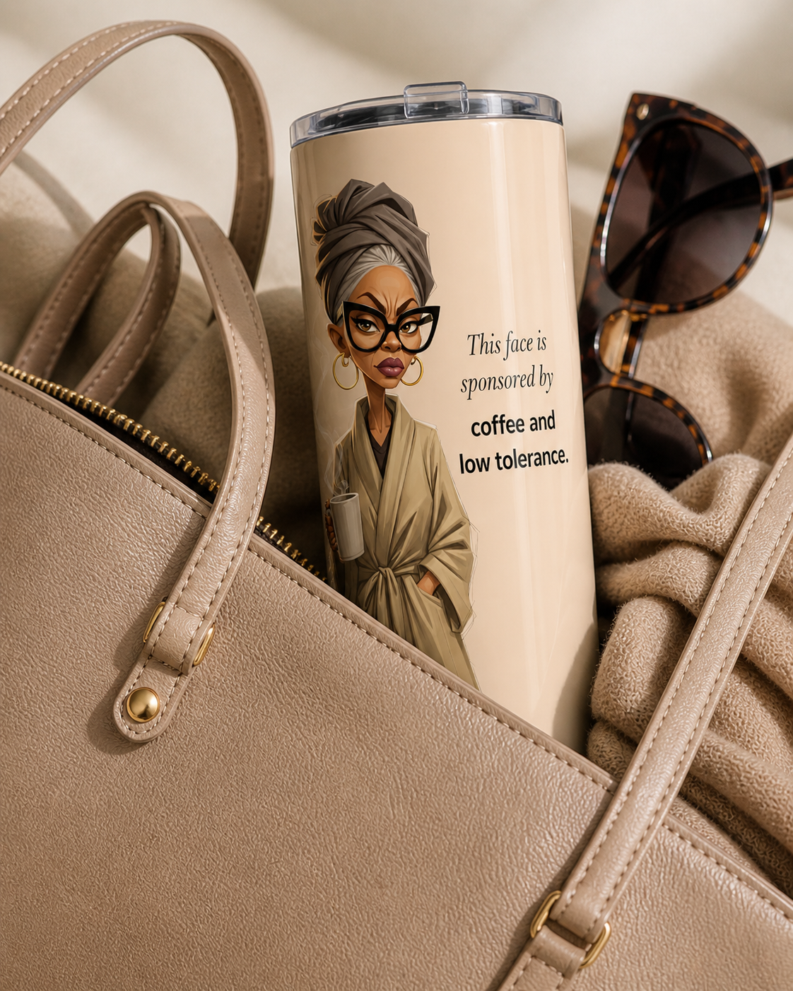 Auntie “Coffee & Low Tolerance” 20oz Tumbler
