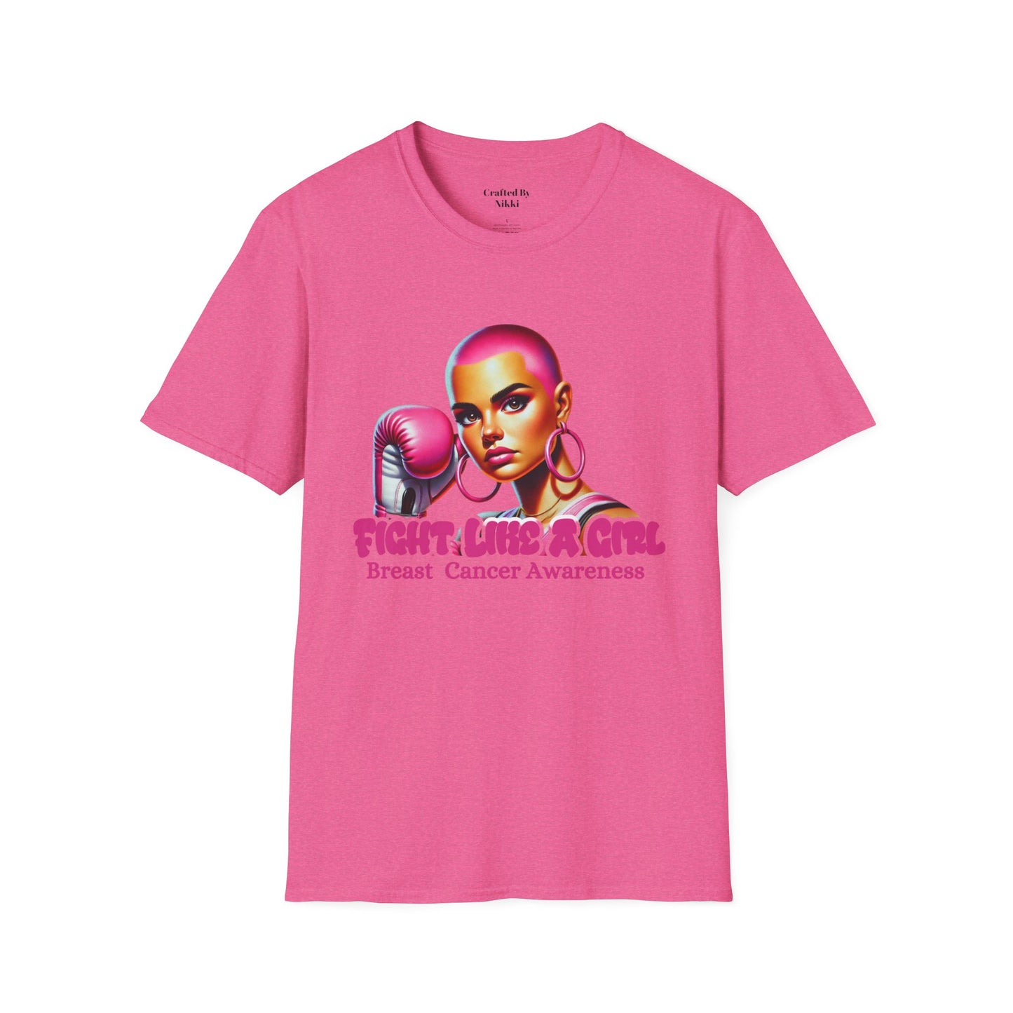 Breast Cancer Awareness  "Fight Like A Girl" Graphic Tee