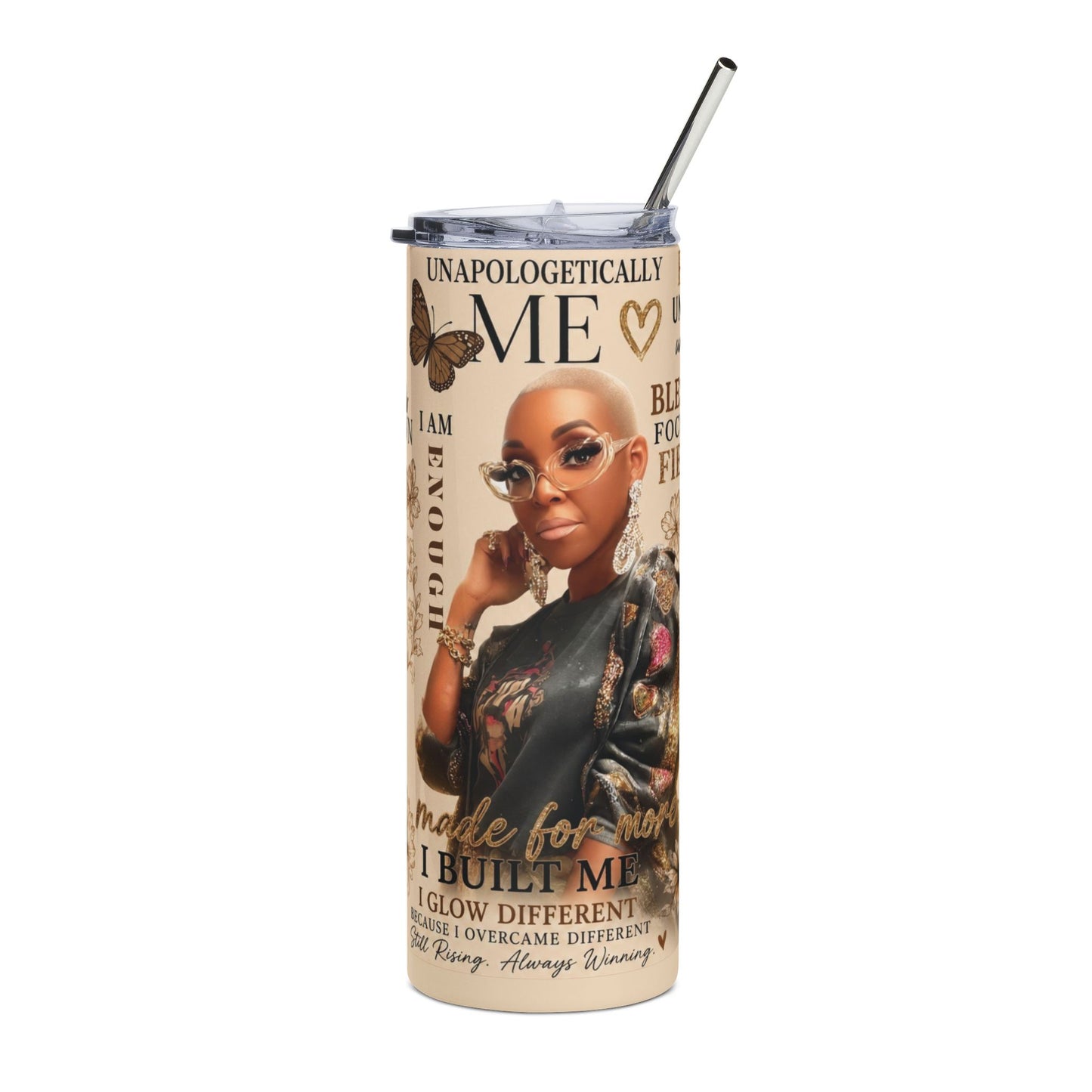 "Unapologetically Me" Inspirational Tumbler