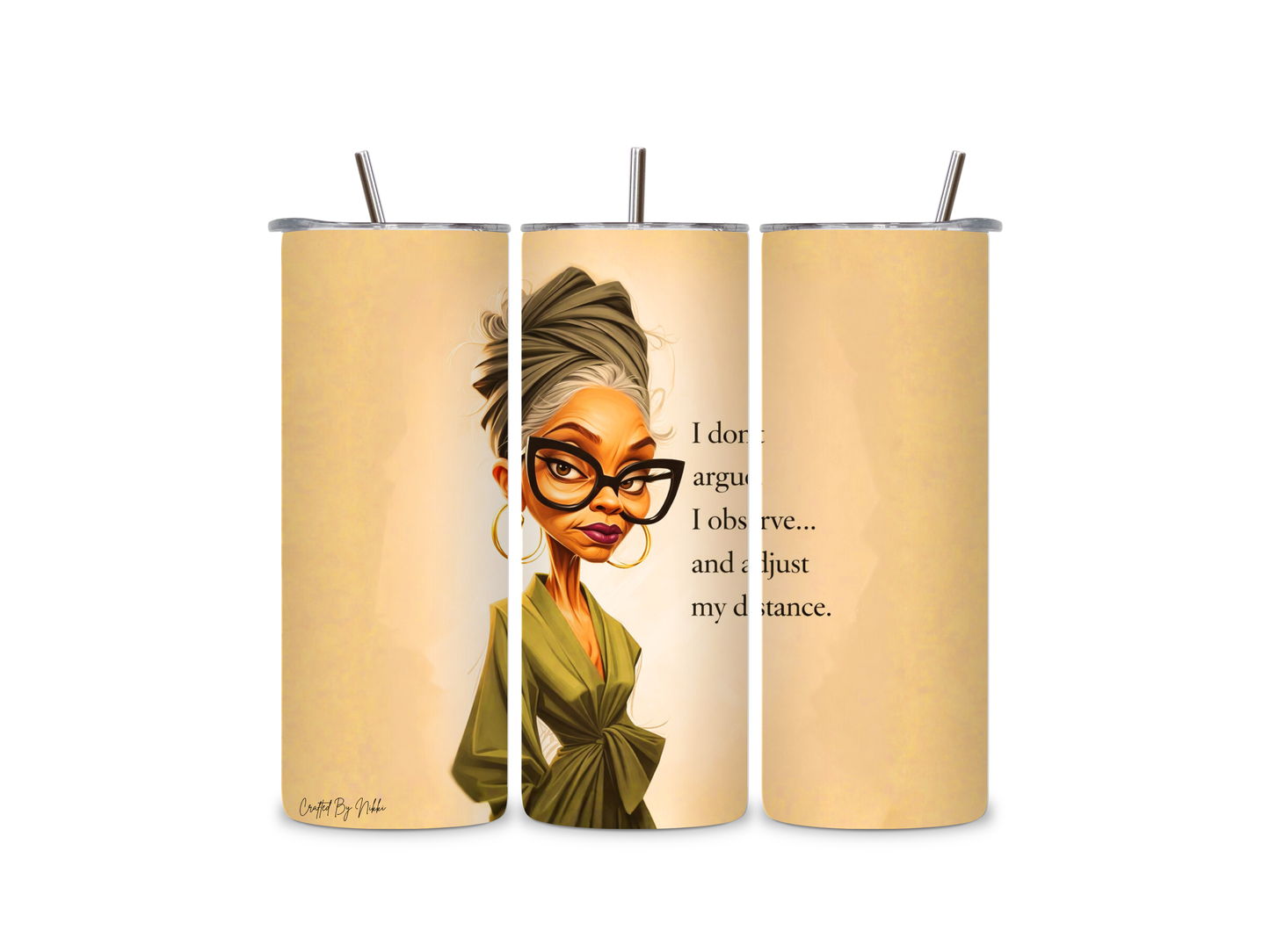 Auntie " I observe" 20oz Tumbler