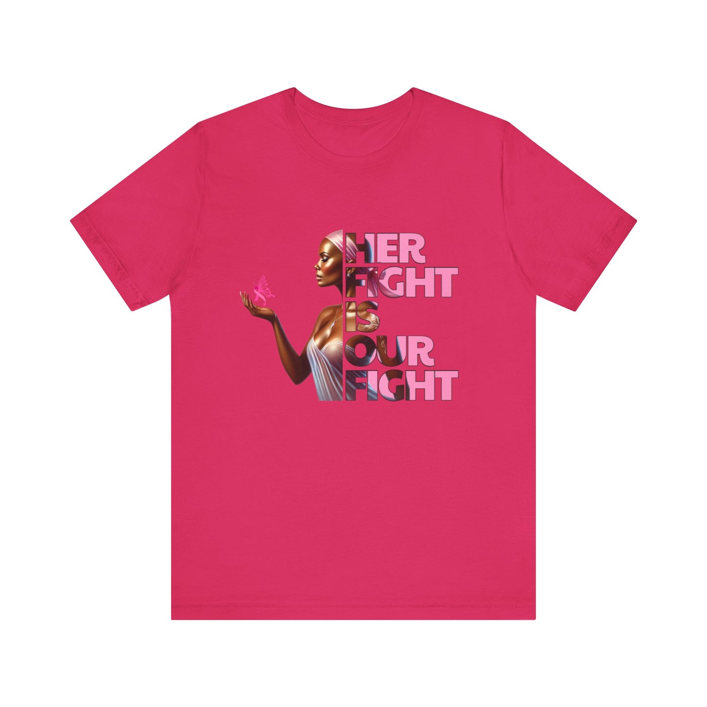 Breast Cancer Awareness - Her Fight Is Our Fight Graphic Tee