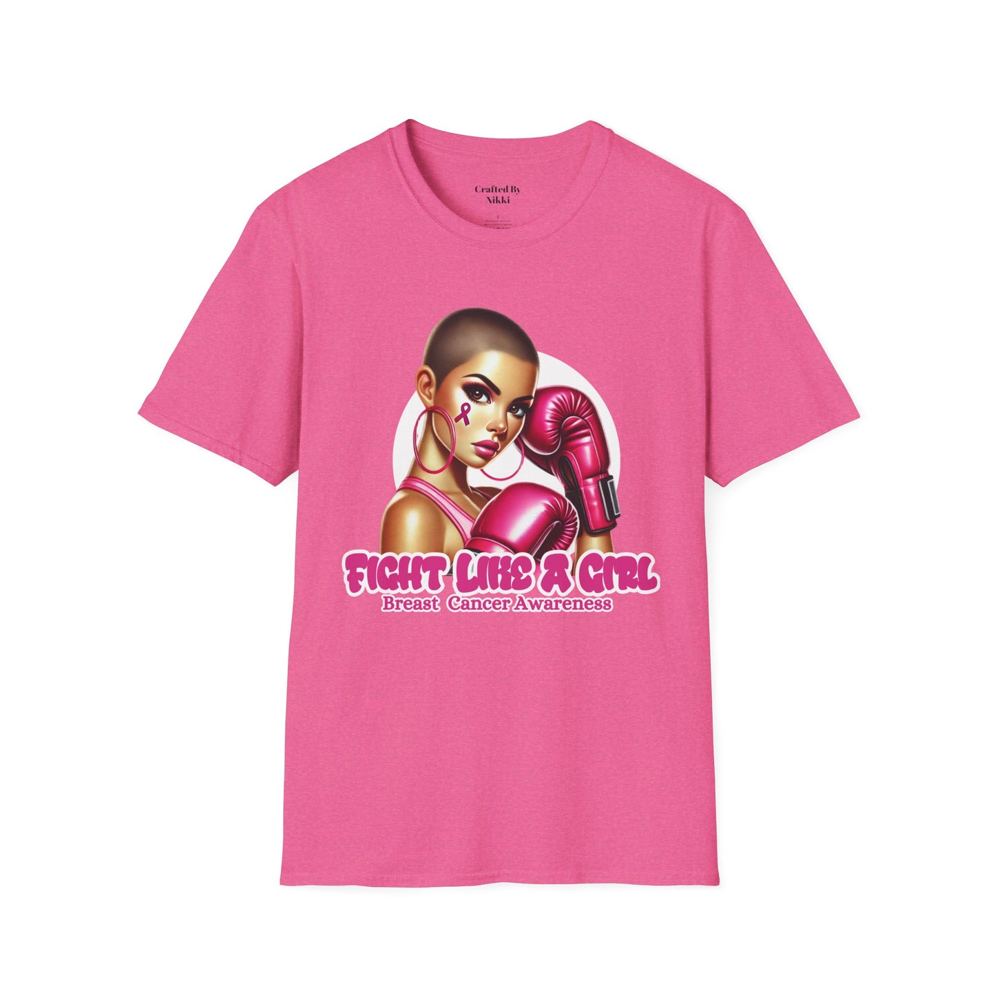 Breast Cancer Awareness  "Fight Like A Girl" Graphic Tee