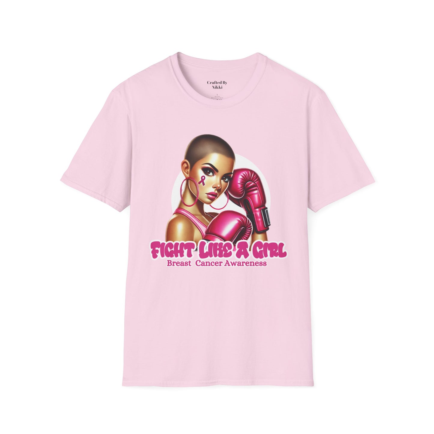 Breast Cancer Awareness  "Fight Like A Girl" Graphic Tee