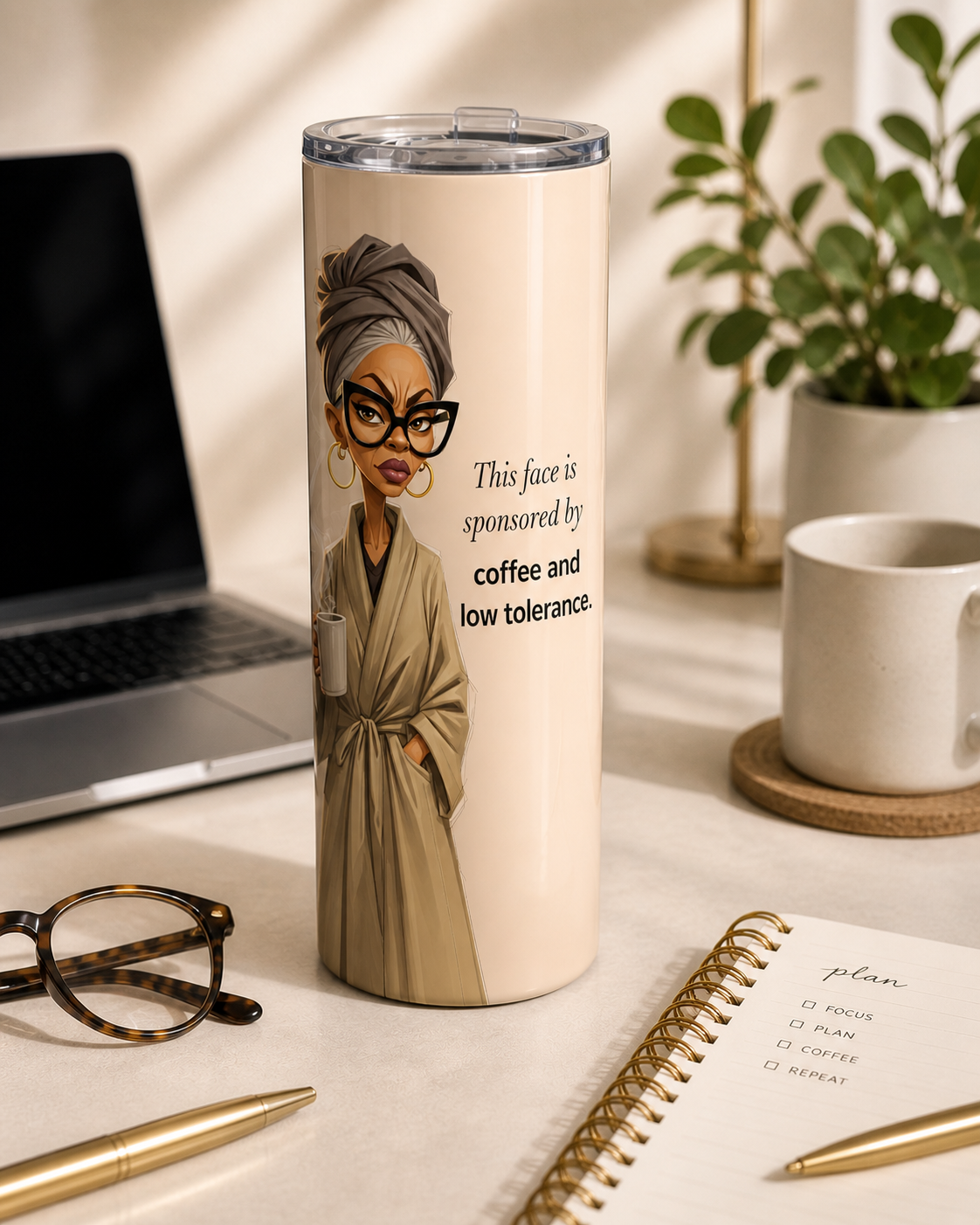 Auntie “Coffee & Low Tolerance” 20oz Tumbler