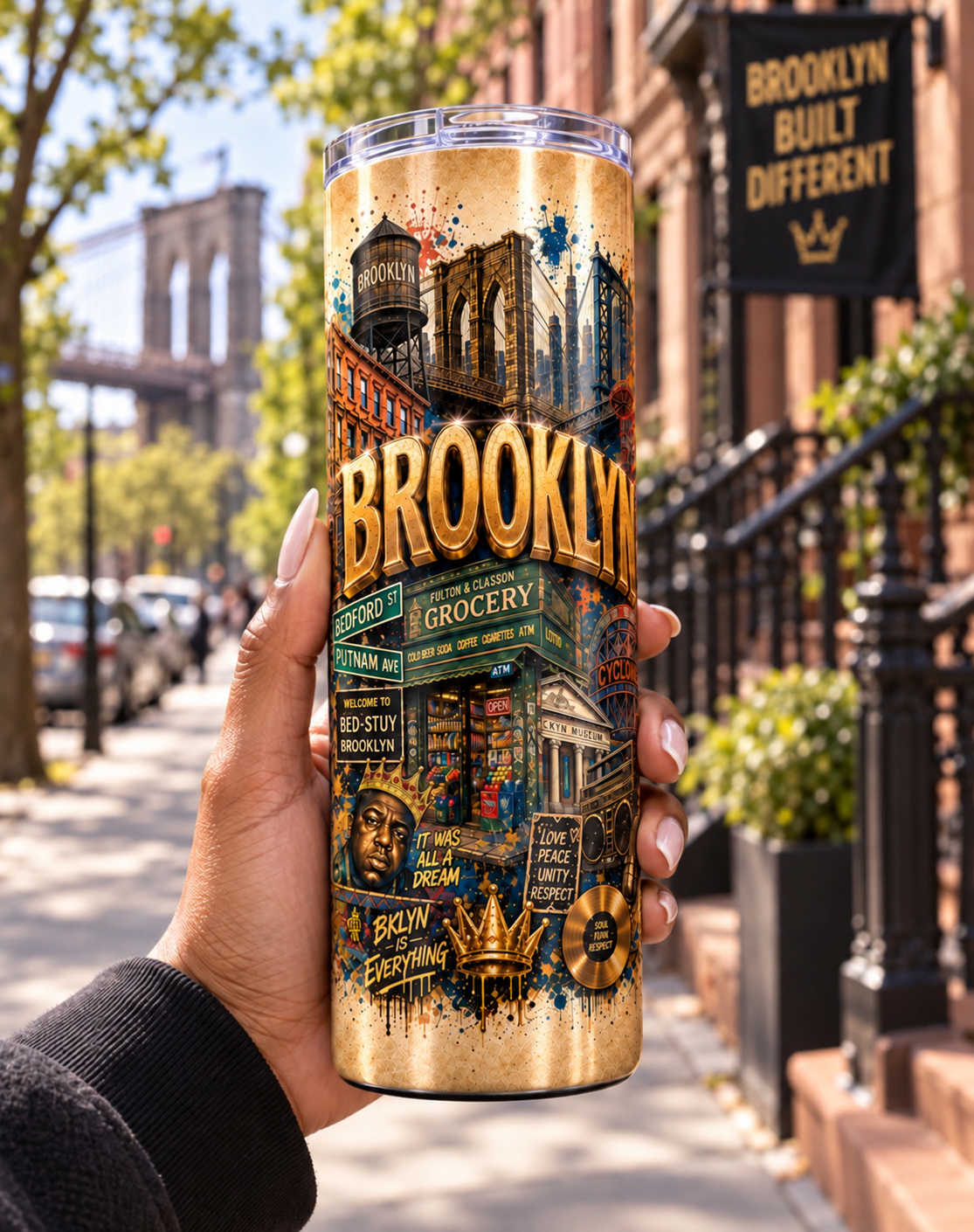 Brooklyn 20 oz Tumbler | Rep Yo' City | Crafted By Nikki