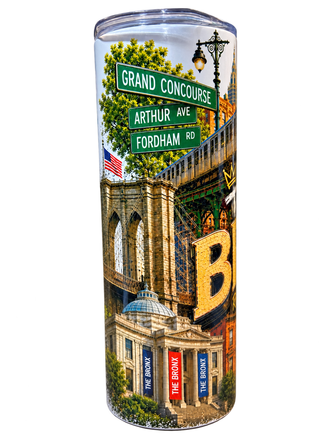 Bronx Rep Yo' City 20 oz Tumbler | Insulated Travel Tumbler