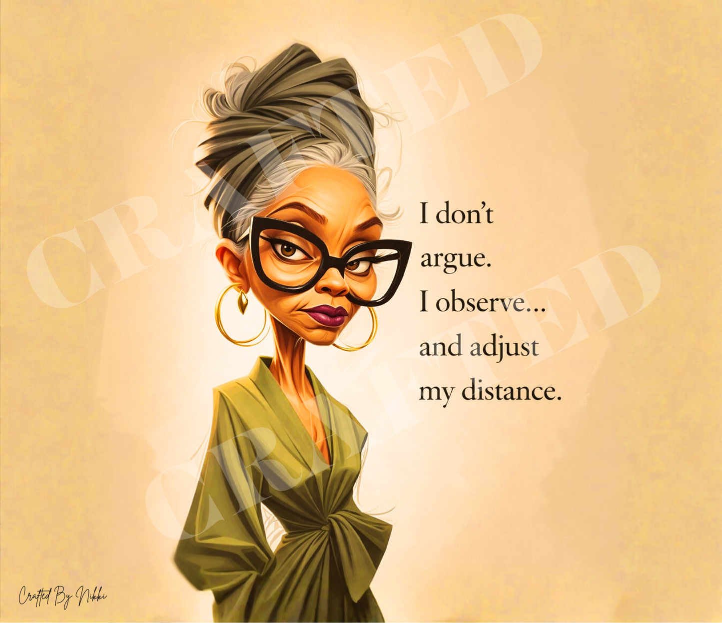 Auntie " I observe" 20oz Tumbler