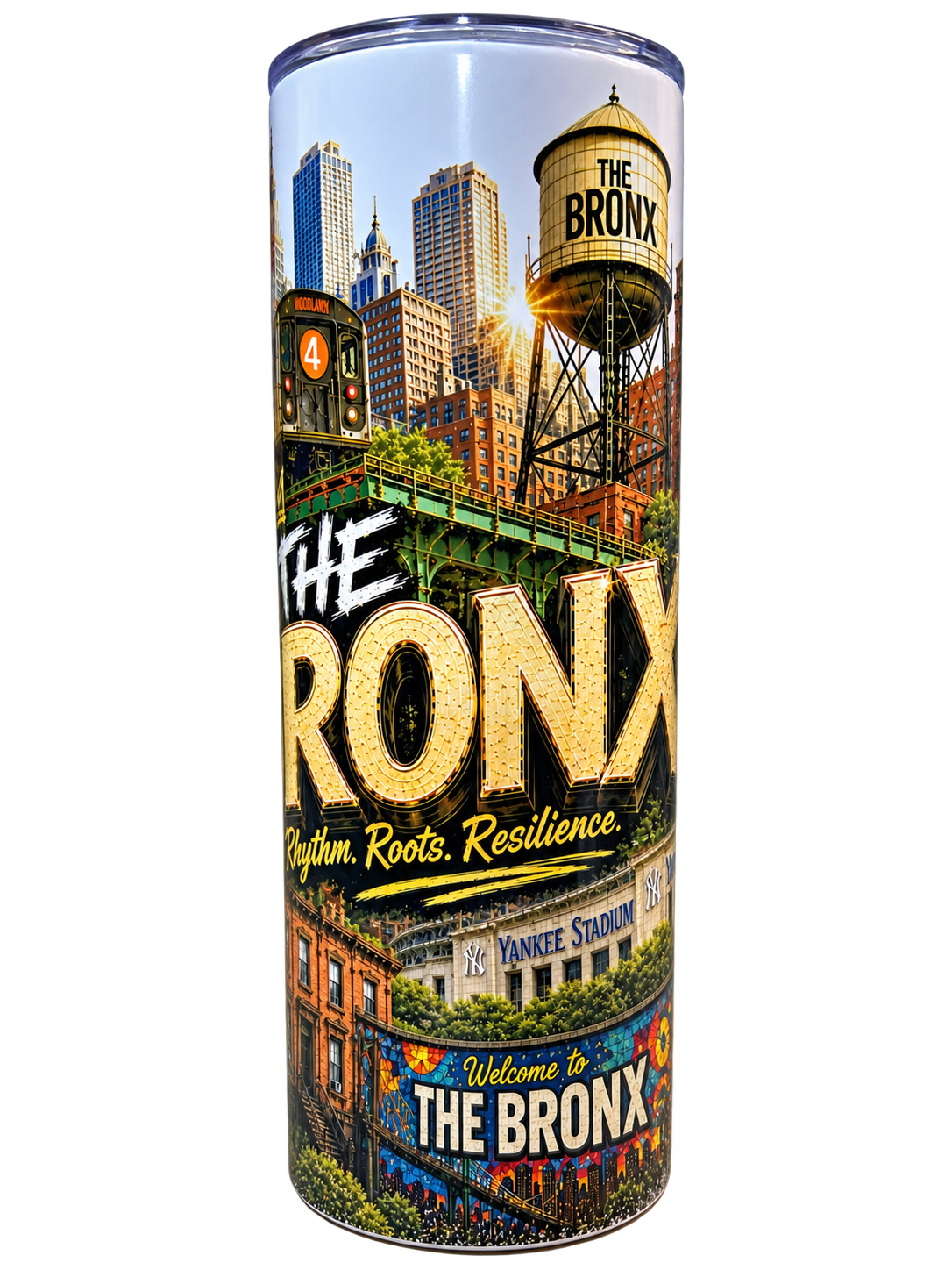 Bronx Rep Yo' City 20 oz Tumbler | Insulated Travel Tumbler