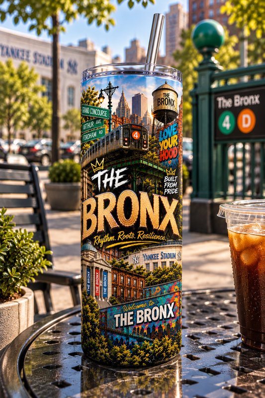 Bronx Rep Yo' City 20 oz Tumbler | Insulated Travel Tumbler