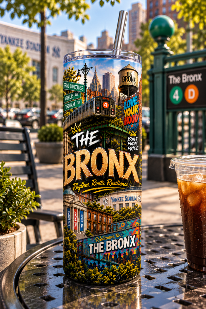 Bronx Rep Yo' City 20 oz Tumbler | Insulated Travel Tumbler