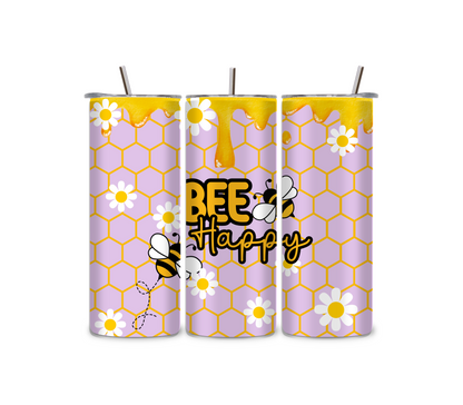 Bee Happy - Personalized 20 oz. Tumbler
