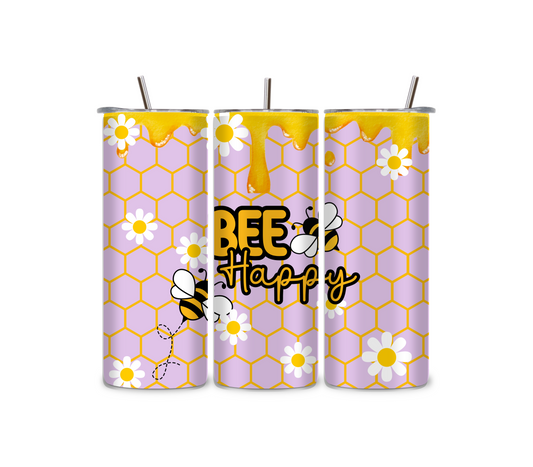 Bee Happy - Personalized 20 oz. Tumbler