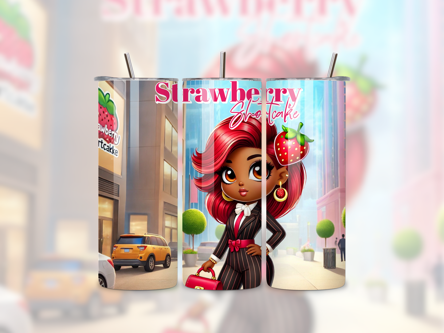 20oz Strawberry Shortcake Tumbler