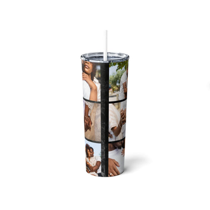 Love - Personalized 20 oz. Tumbler - Perfect gift for newly engaged couples or those celebrating an anniversary.